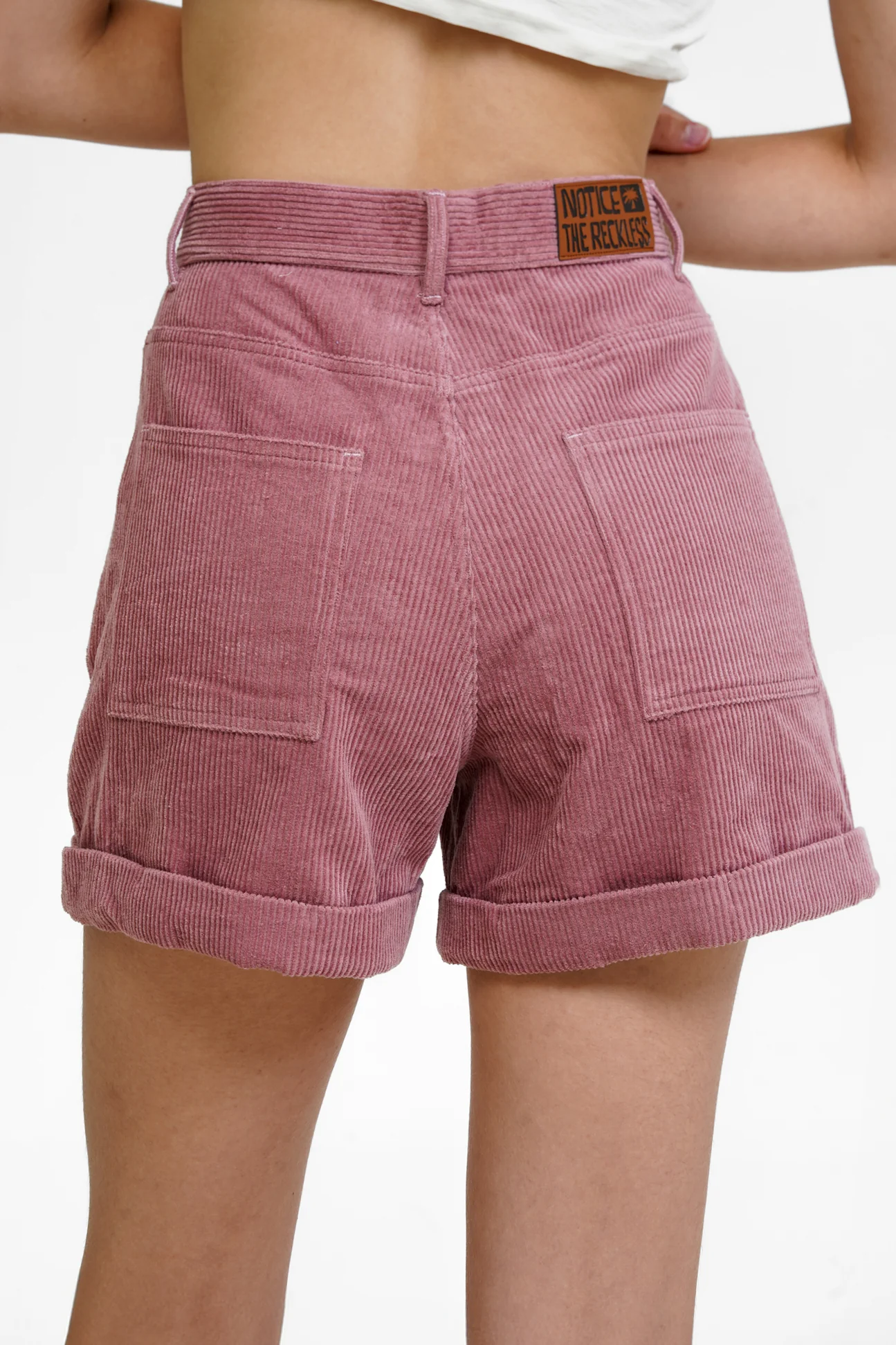 Burgundy Corduroy Shorts - Image 4