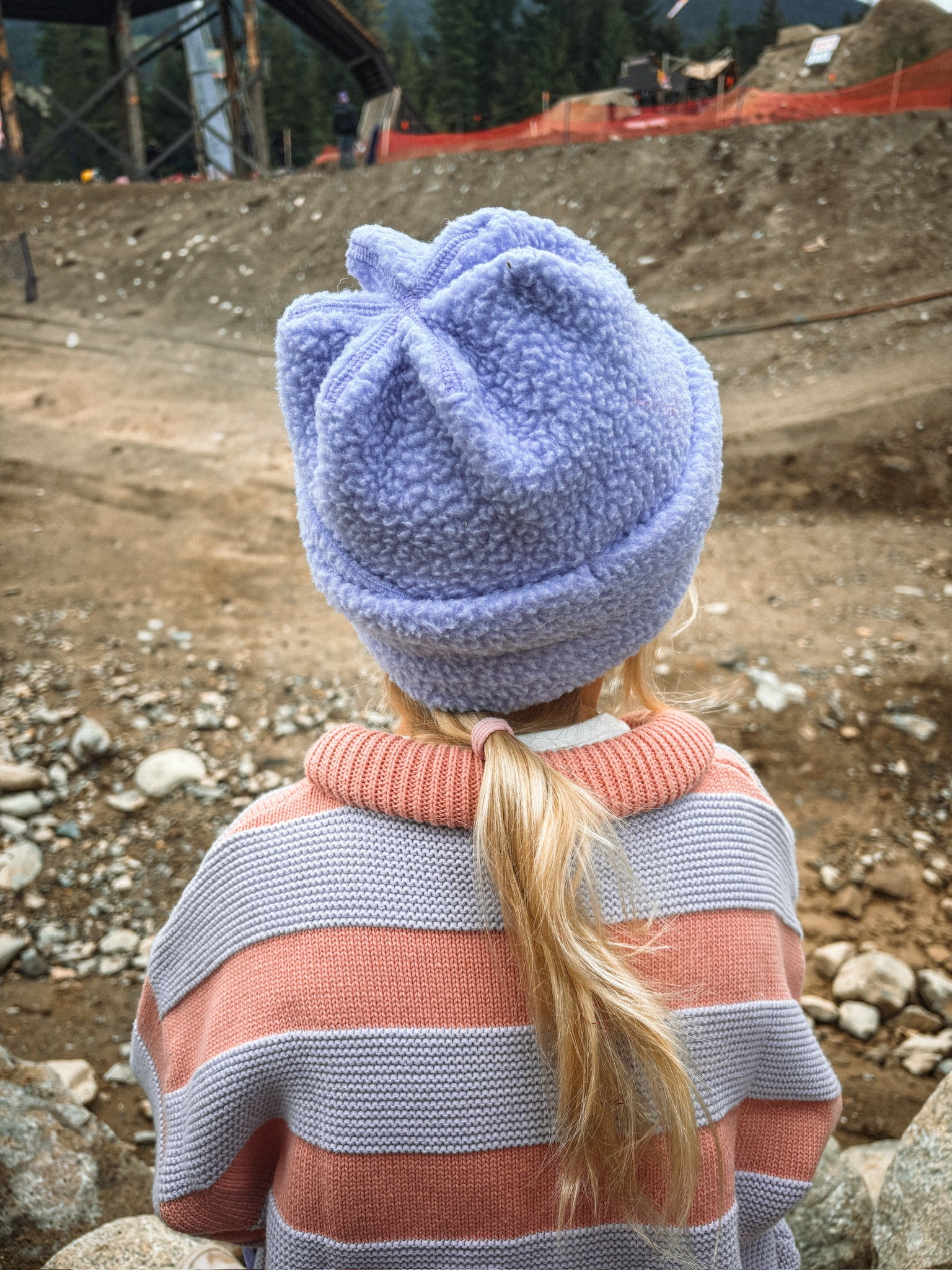 Indigo Fleece Kids Beanie - Image 2