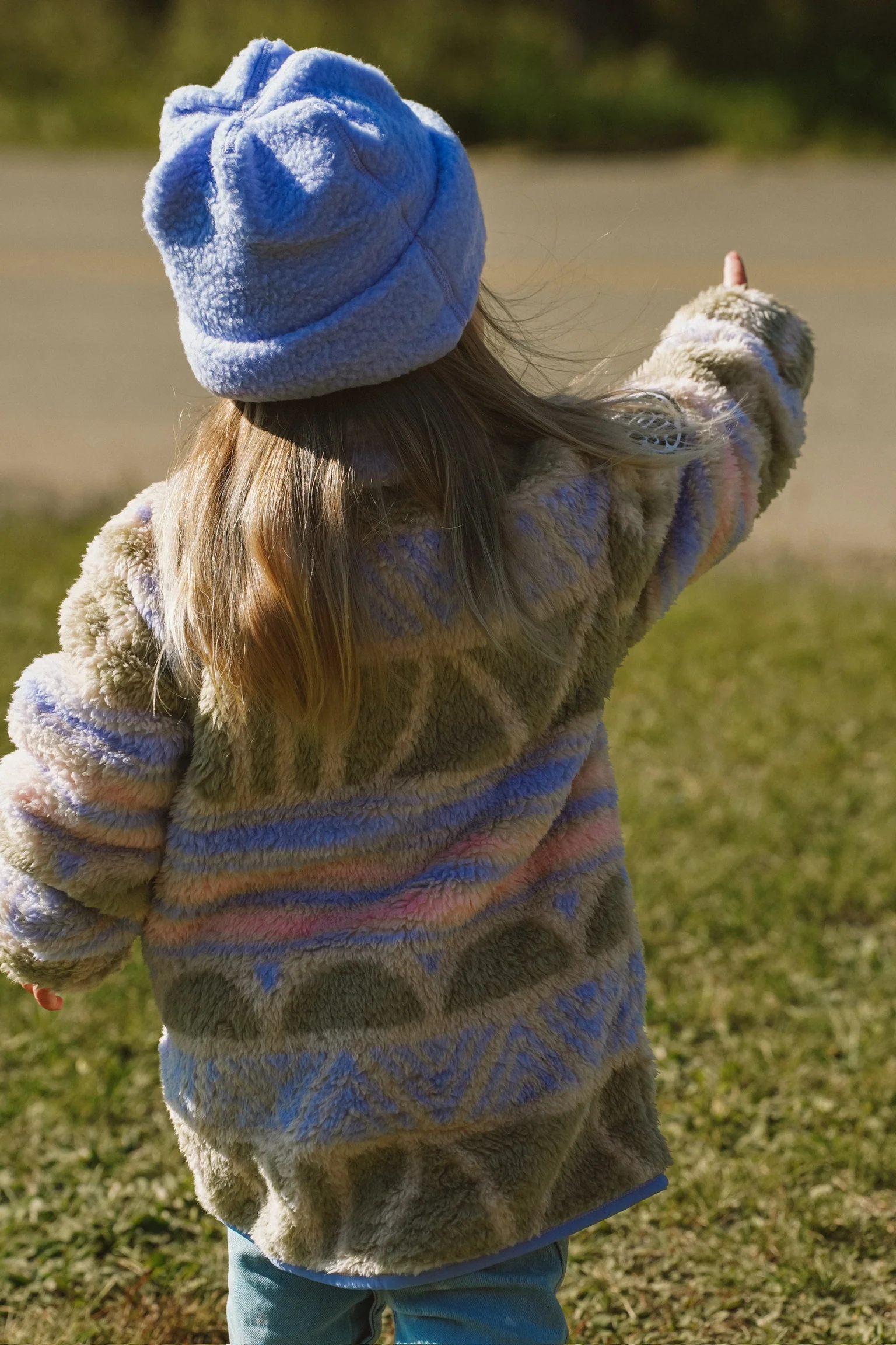 Indigo Fleece Kids Beanie - Image 4