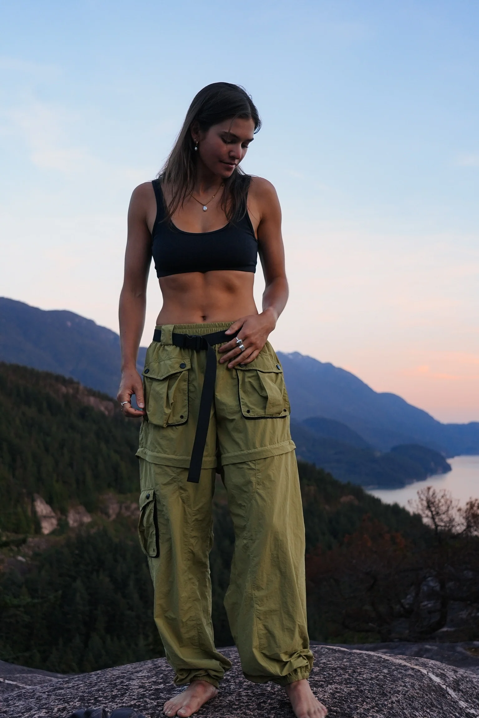 Khaki Zip-Off Pants