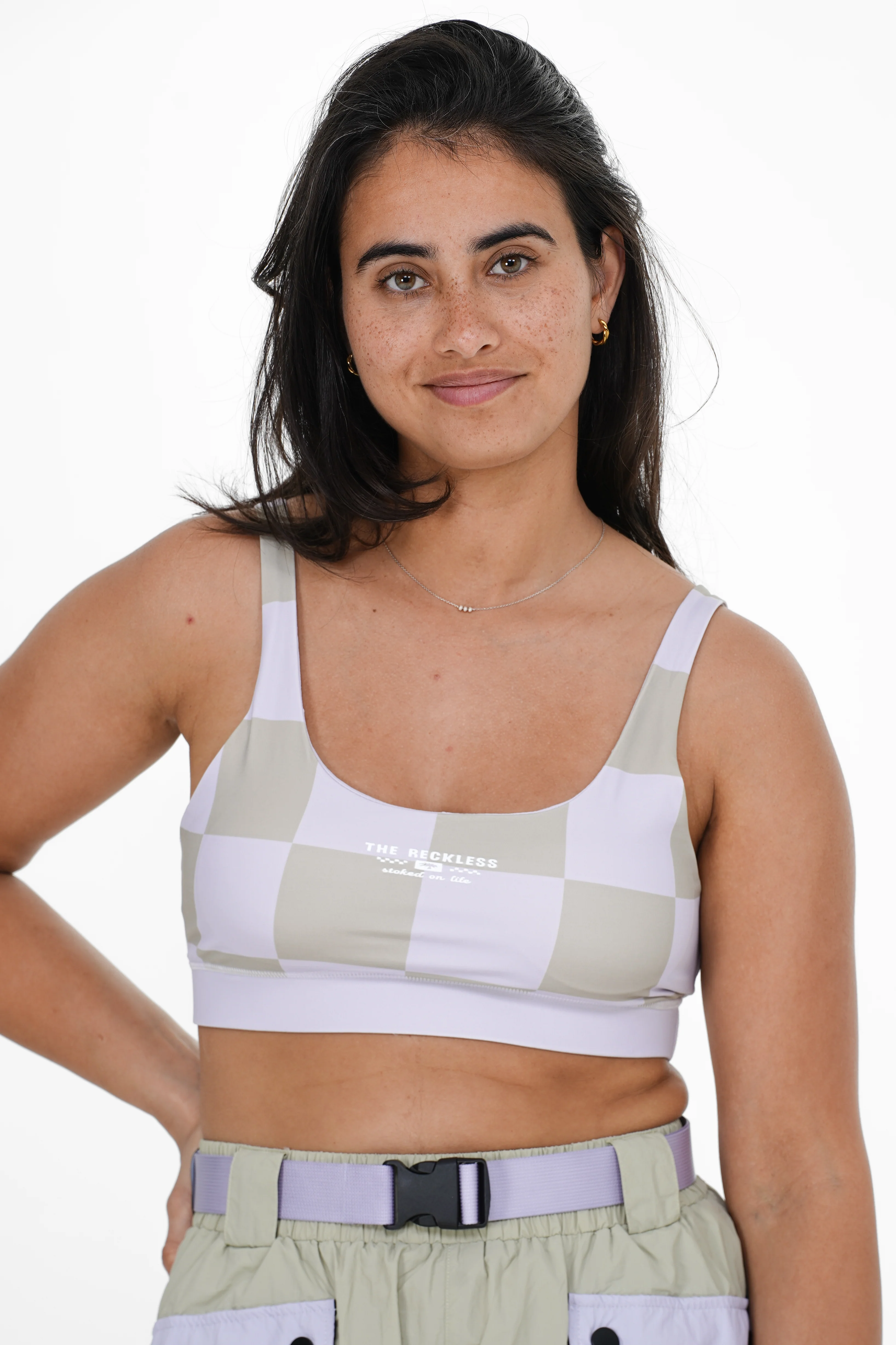 Lavender Checkered Sport Top - Image 3