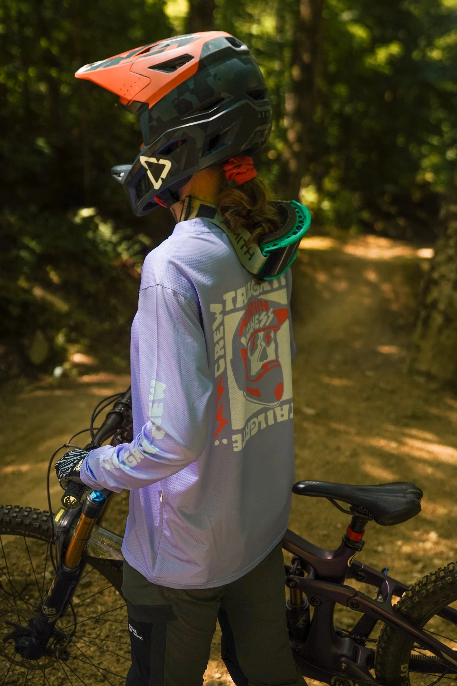 Lilac Mountain Madness MTB Long Sleeve Jersey - Image 4