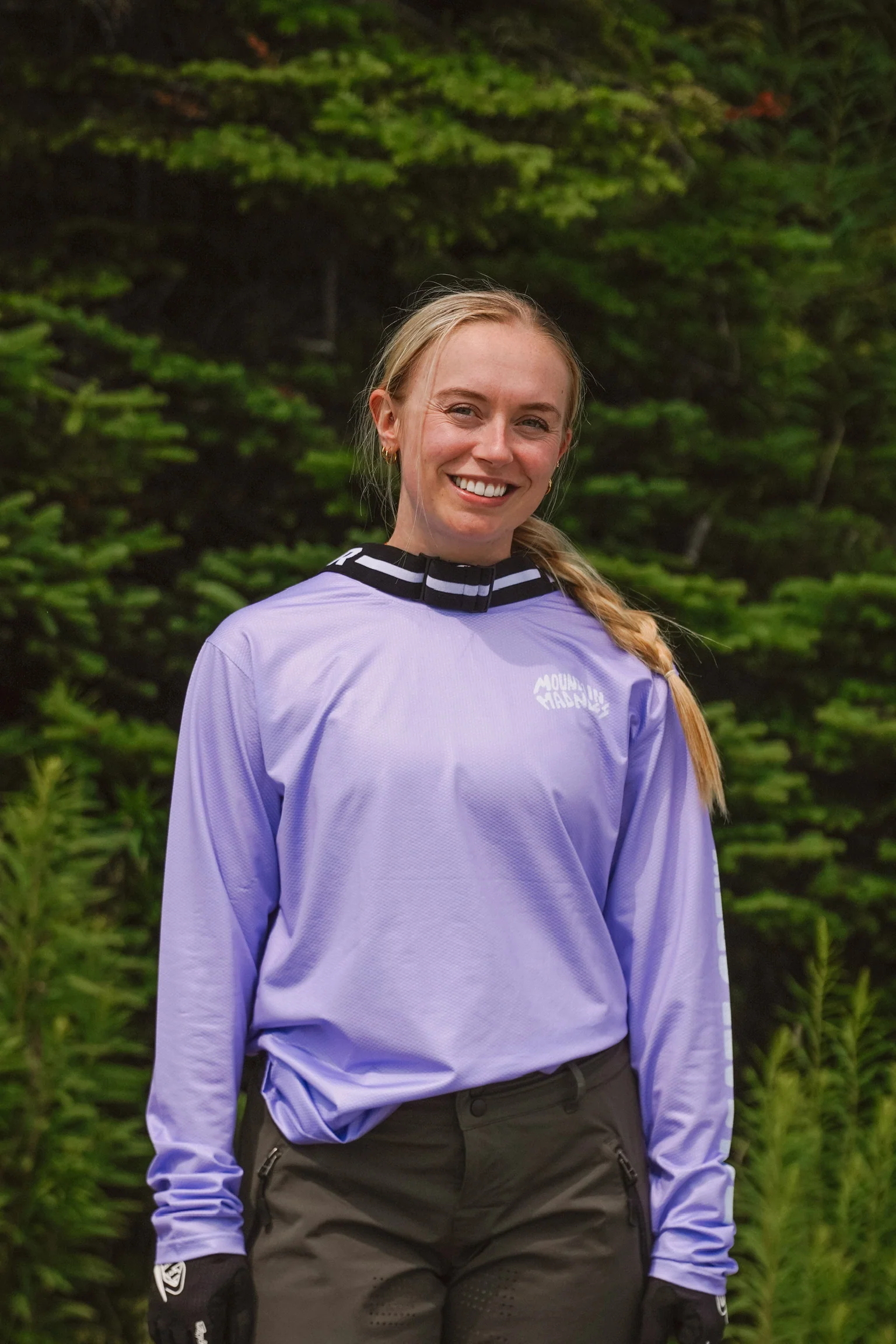 Lilac Mountain Madness MTB Long Sleeve Jersey - Image 7
