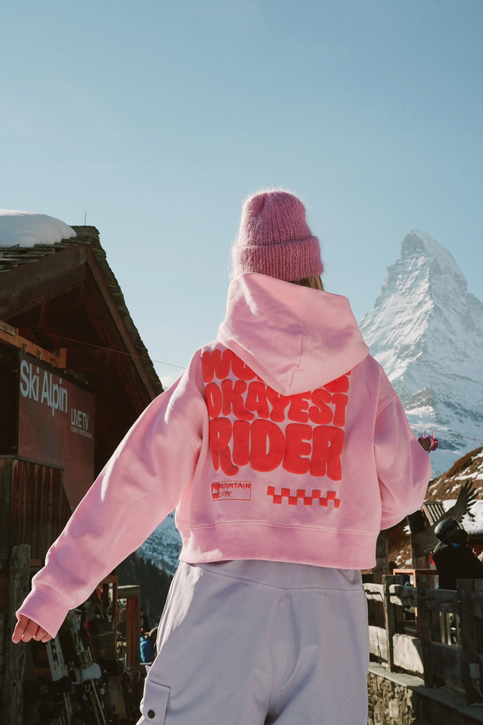 Okayest Rider Cropped Hoodie (B2B)