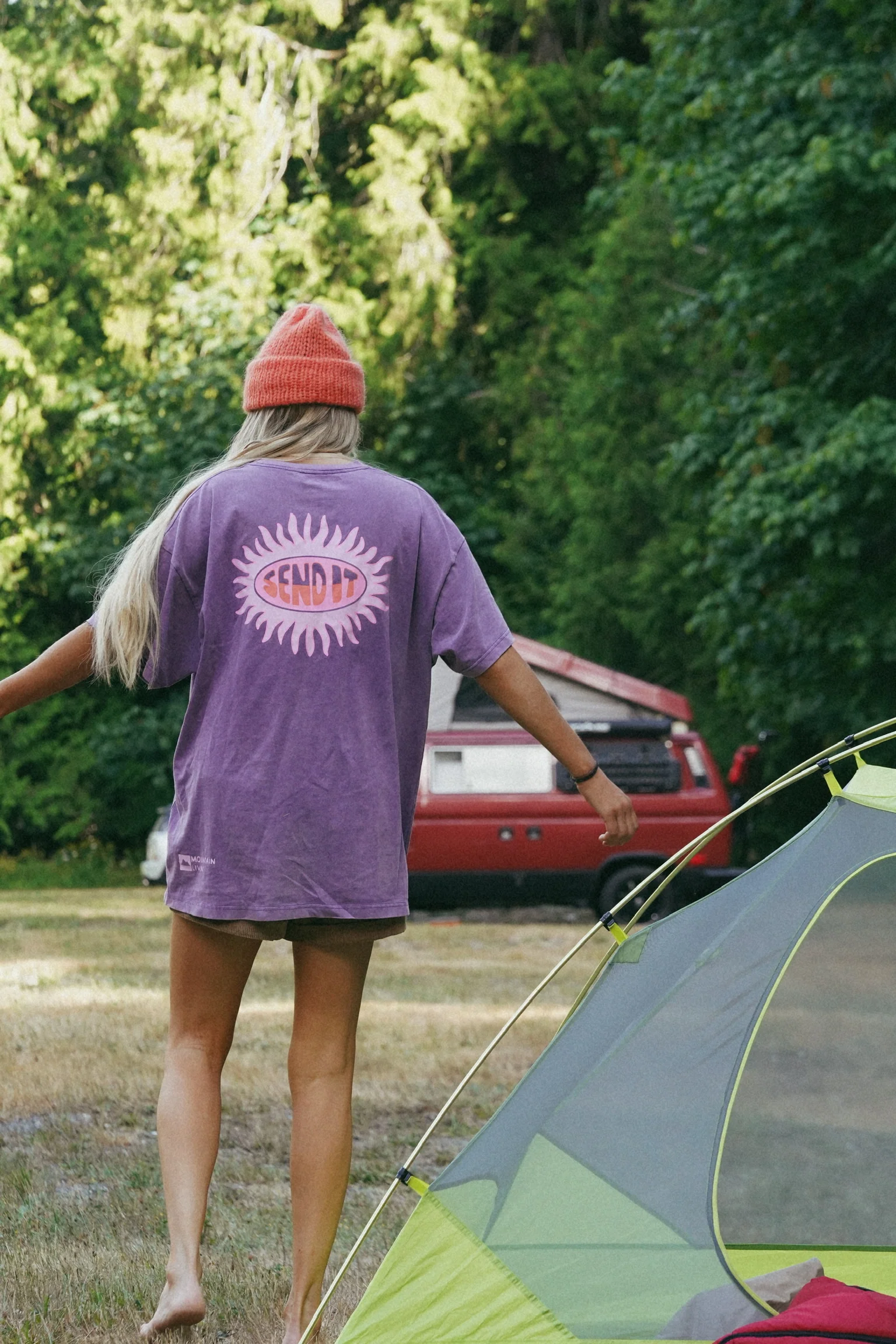 Send it Oversized Tee - Purple - Image 4