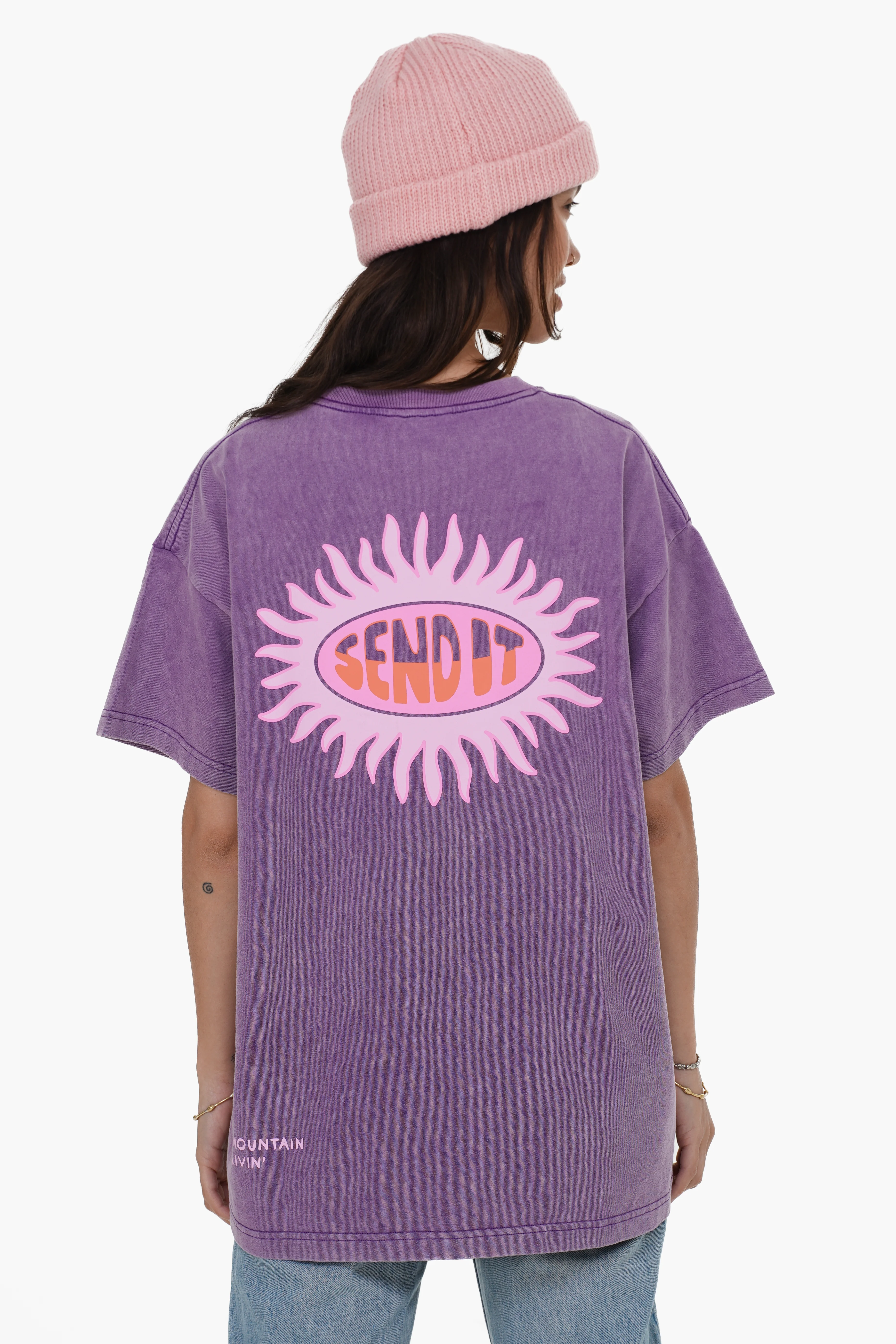 Send it Oversized Tee - Purple - Image 6