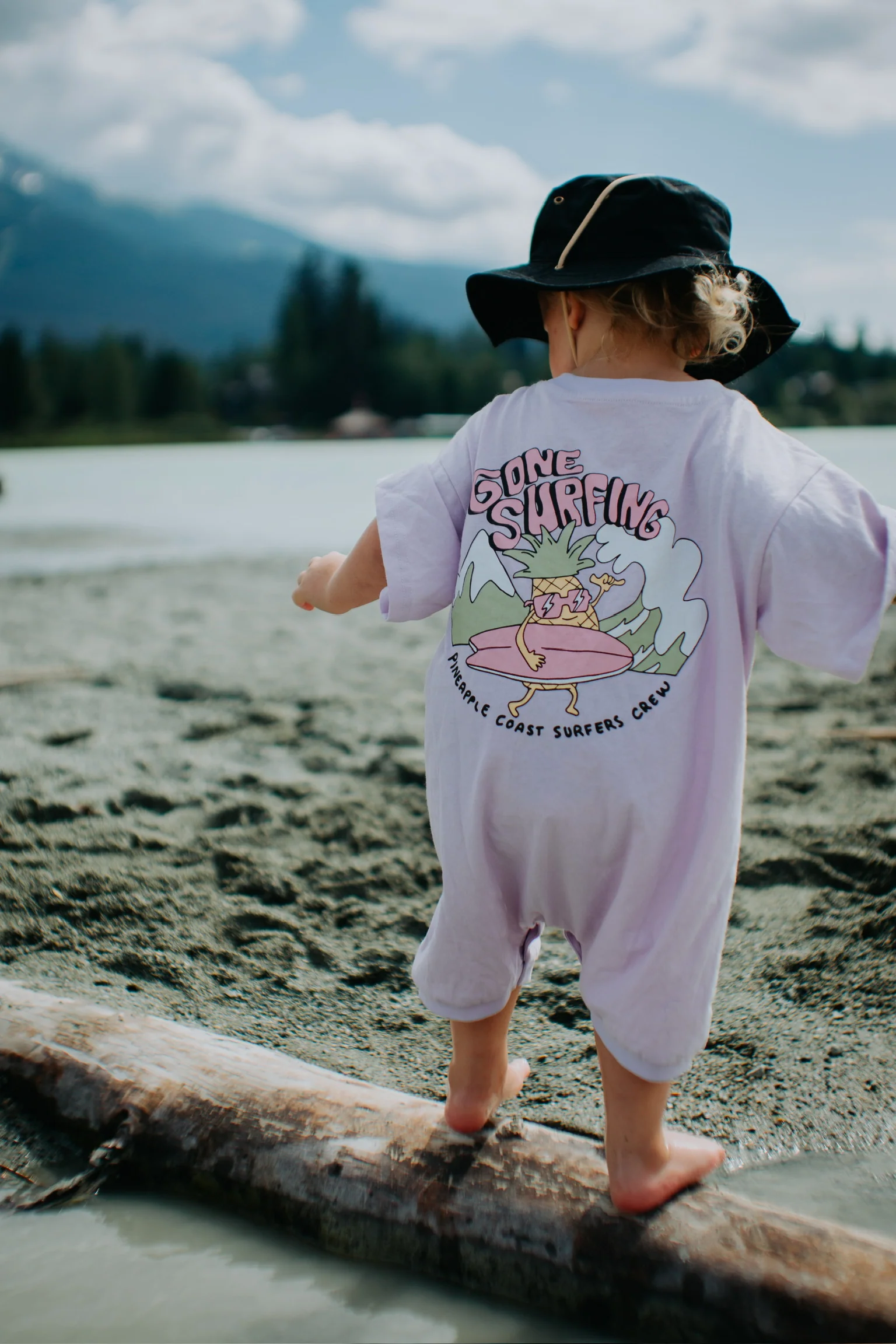 Surfing Pineapple Kids Jumpsuit