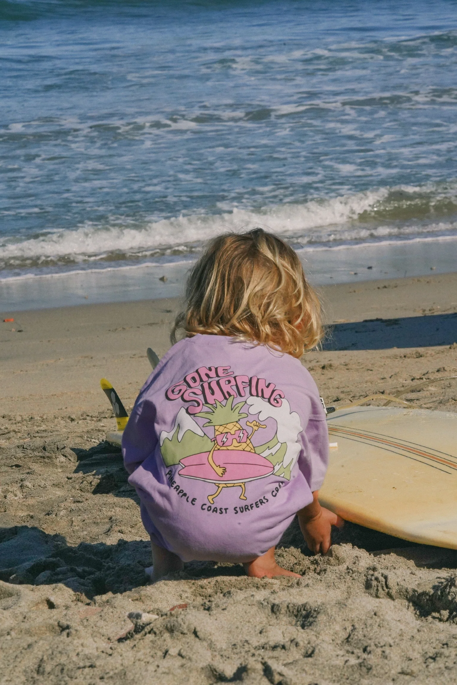 Surfing Pineapple Kids Jumpsuit - Image 3