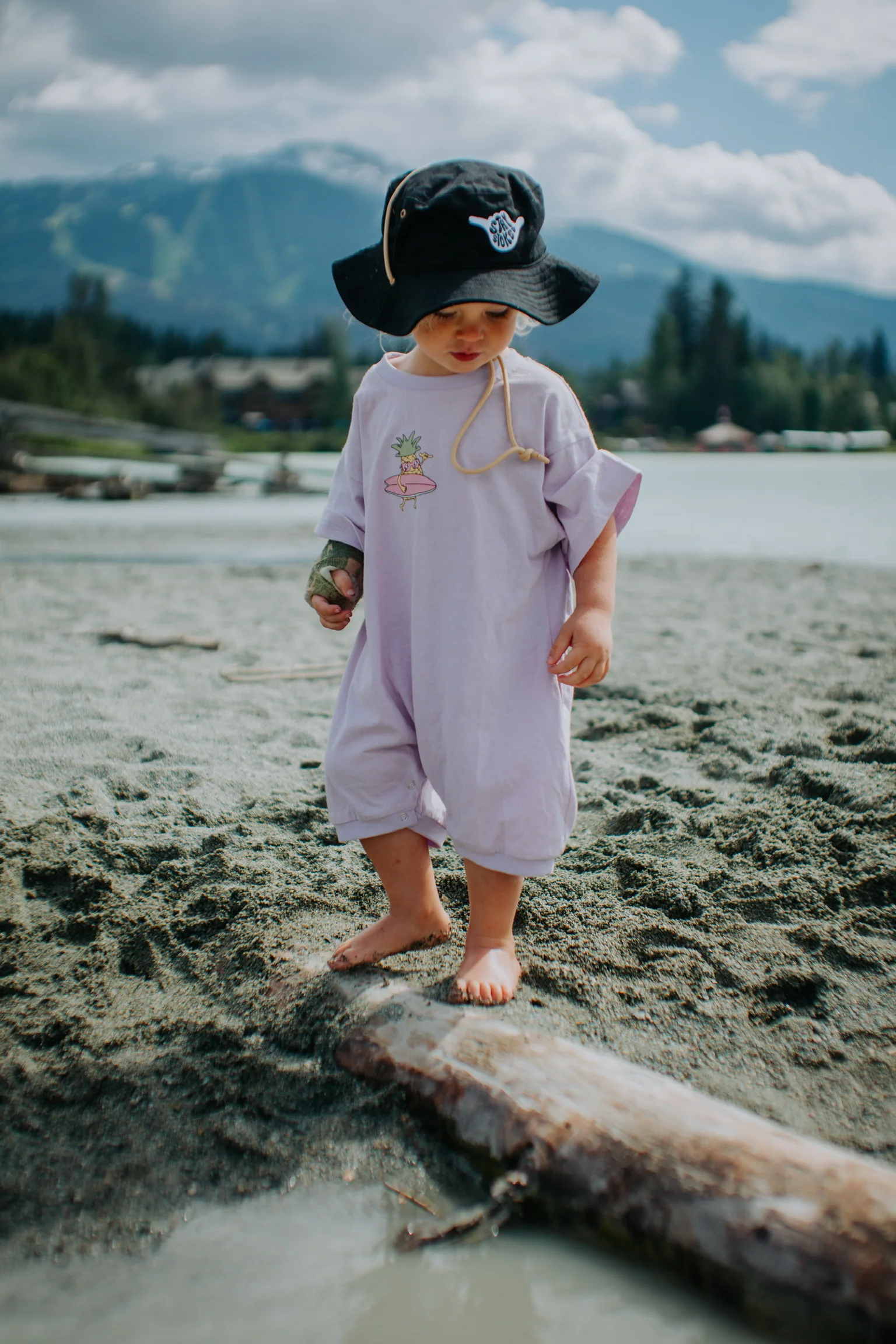 Surfing Pineapple Kids Jumpsuit - Image 4